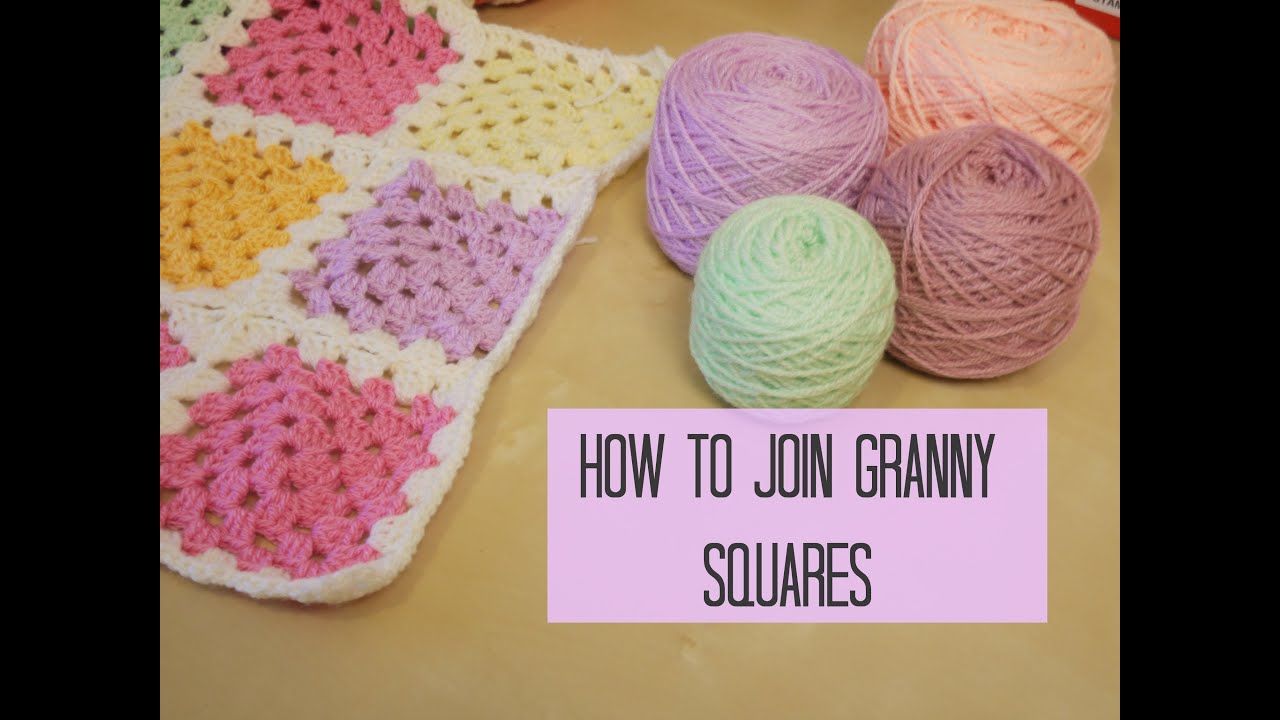 CROCHET: How to join granny squares for beginners | Bella Coco