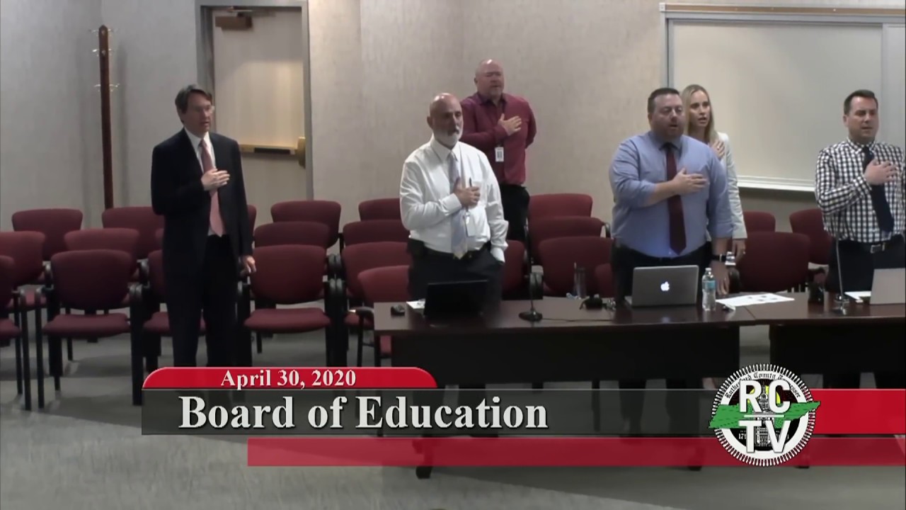 Board of Education Meeting - April 30, 2020