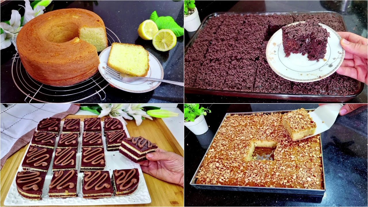 سجليهم عندك👌🏻أربع كيكات وحدة تنسيك فالاخرى😋بنكهات ومذاقات مختلفة ينفعوك بزاف فالكوتي والضياف