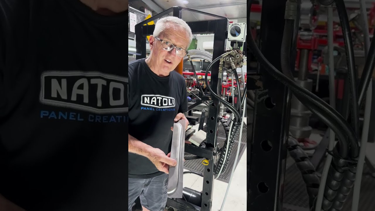 How to make single custom hand made metal louvres on a hydraulic press