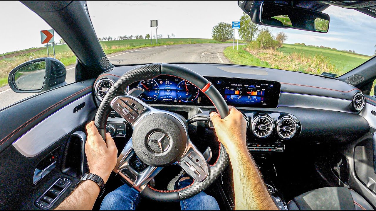 Mercedes AMG CLA 35 ( 2.0 306 HP ) | 0-100 | POV Test Drive #765 Joe Black
