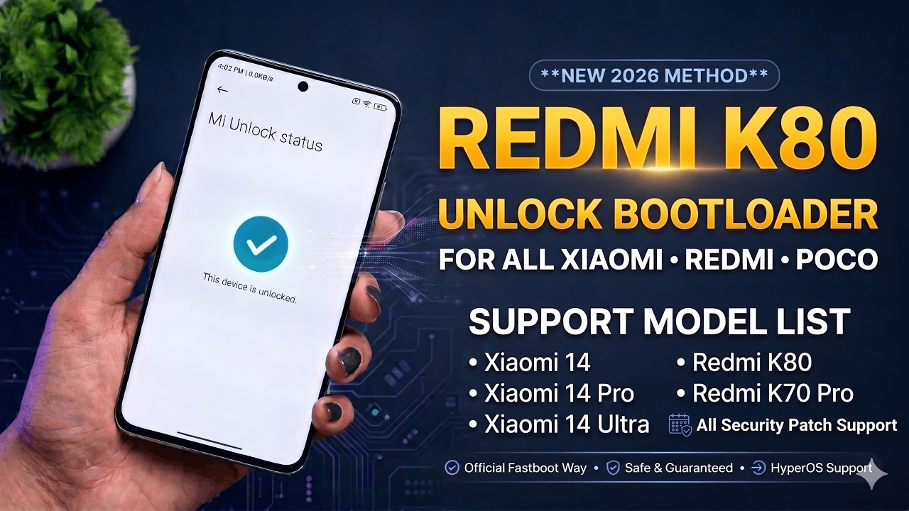 Redmi K80 Bootloader Unlock Instant/China To Global Rom Convert | Xiaomi 14 Pro Bootloader Unlock