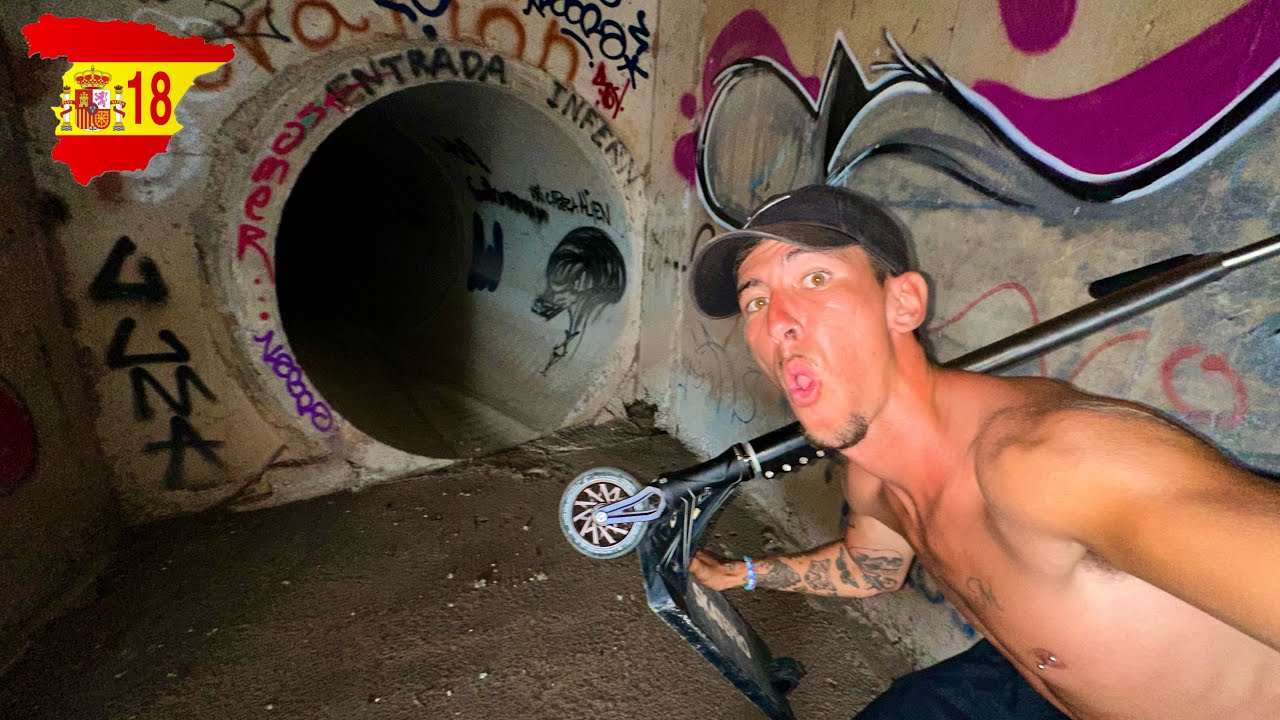 Encontramos Un Túnel Para Patinar!😱 | Cruzando España A Pie En 30 Días