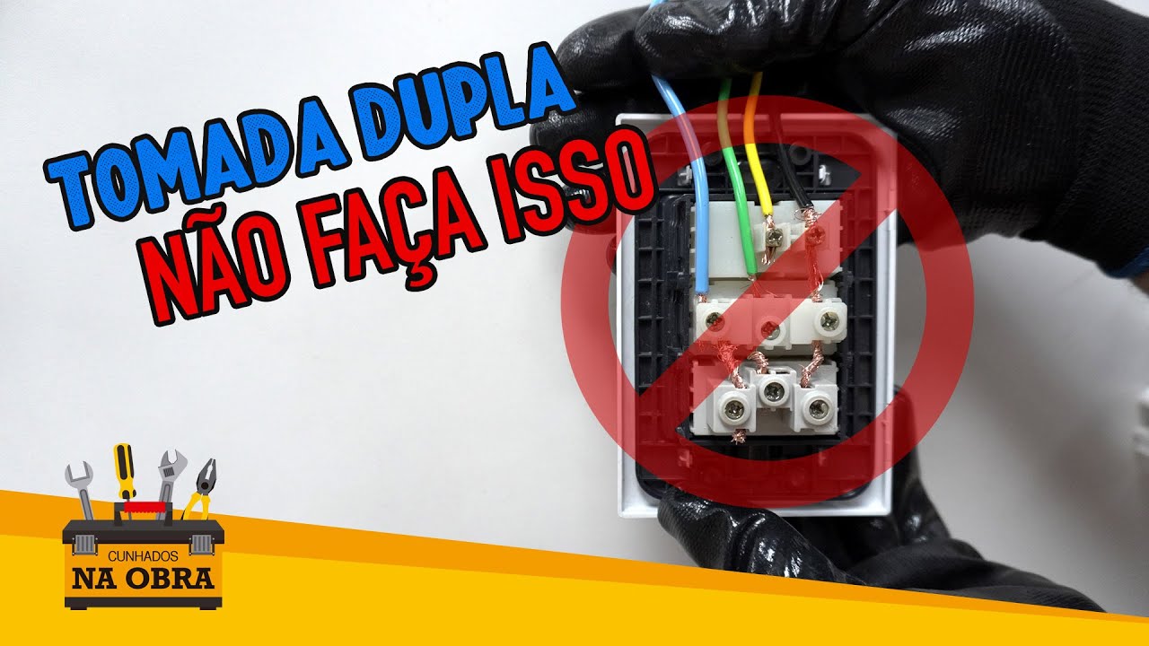 Como Instalar Tomada Dupla (Com Interruptor) Corretamente