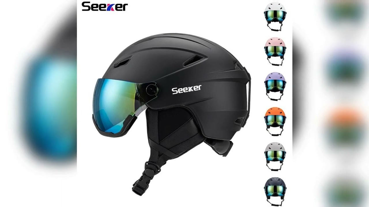 A must-have product #Seeker Ski Helmet Adult and Youth Ski Helmet Winter Snow Helmet Adjustable an