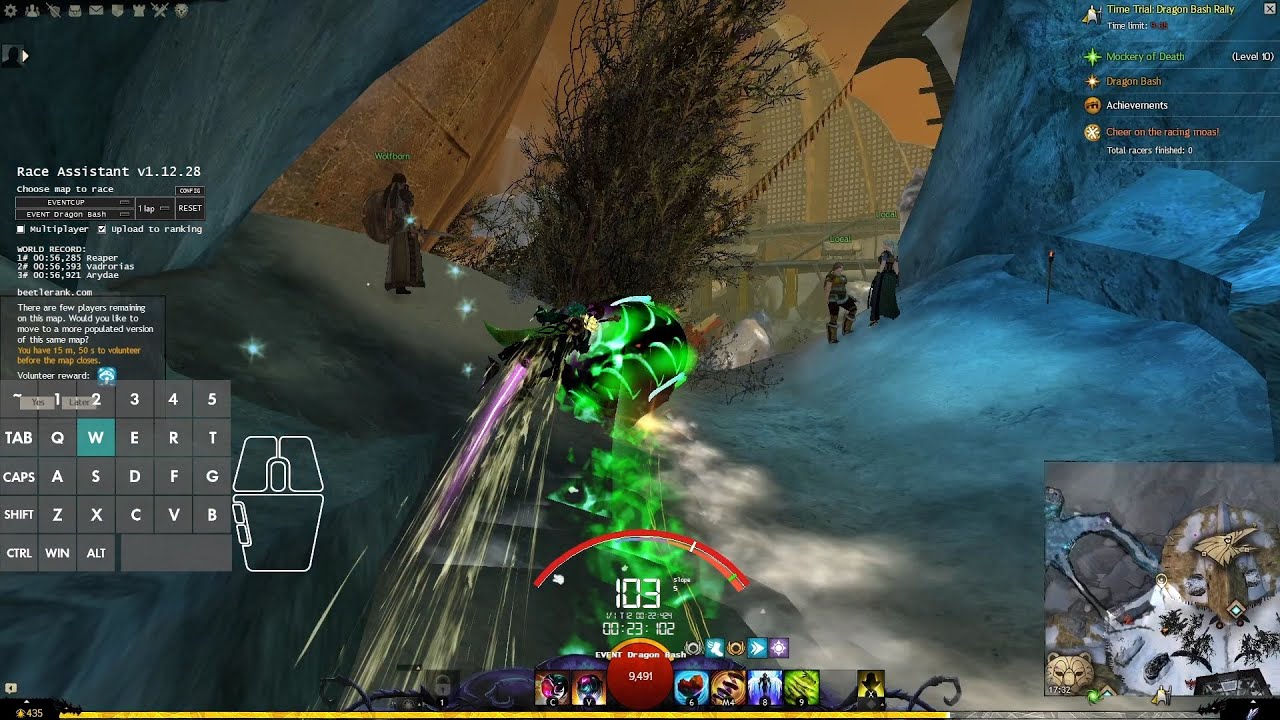 GW2 - [2022] (Roller Beetle) Time Trial: Dragon Bash Rally [00:58.160] Hoelbrak