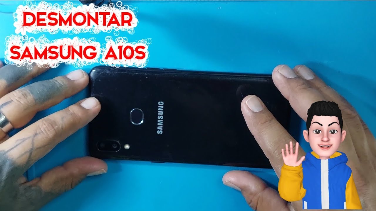 Como Desarmar o Abrir Samsung A10s y Quitar Tapa Trasera