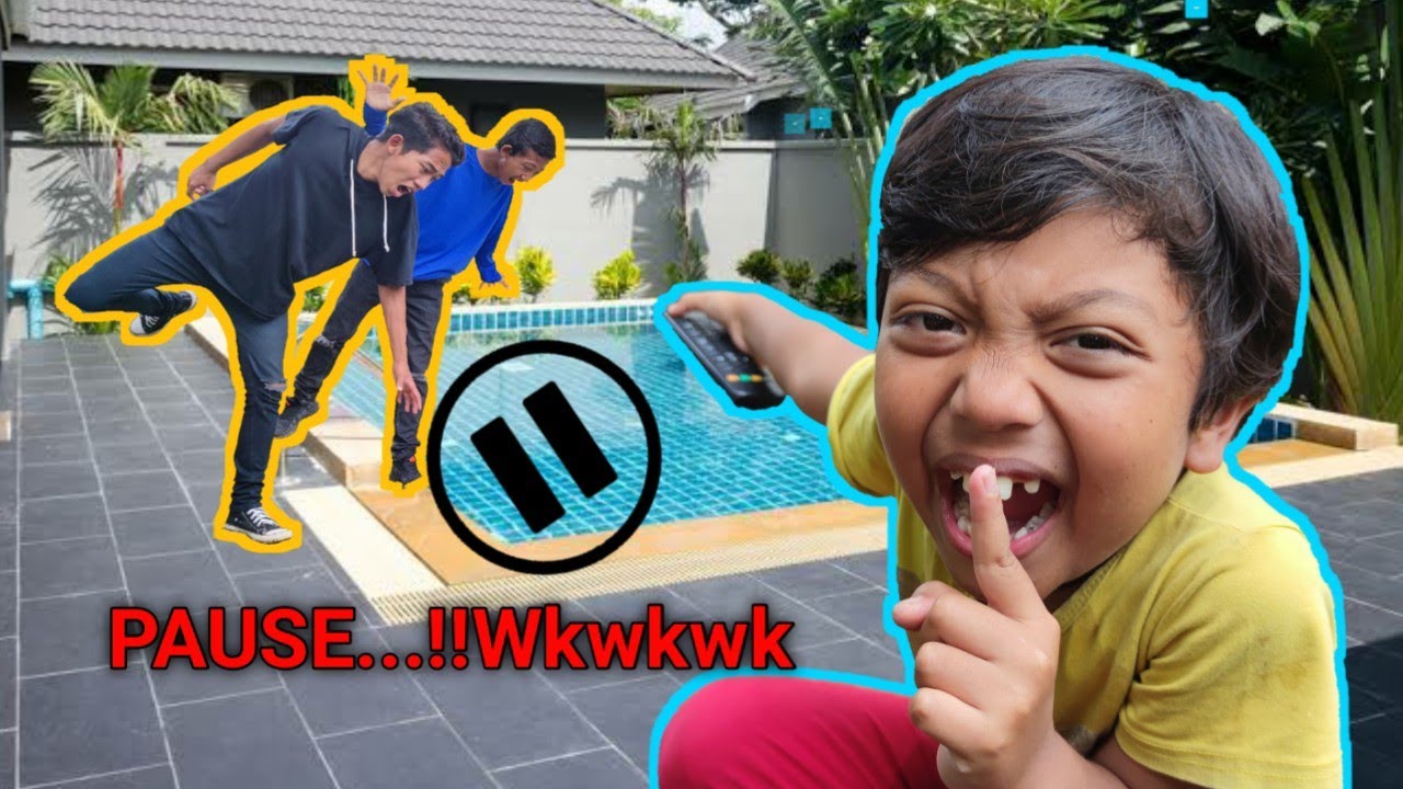 PAUSE CHALLENGE VS BOCIL / PRANK LUCU TANTANGAN REMOTE AJAIB 24 JAM! | Drama Parodi | Mikael TubeHD