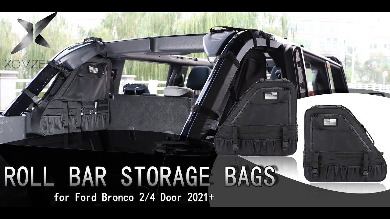 Roll Bar Storage Bags Ford Bronco 2021+