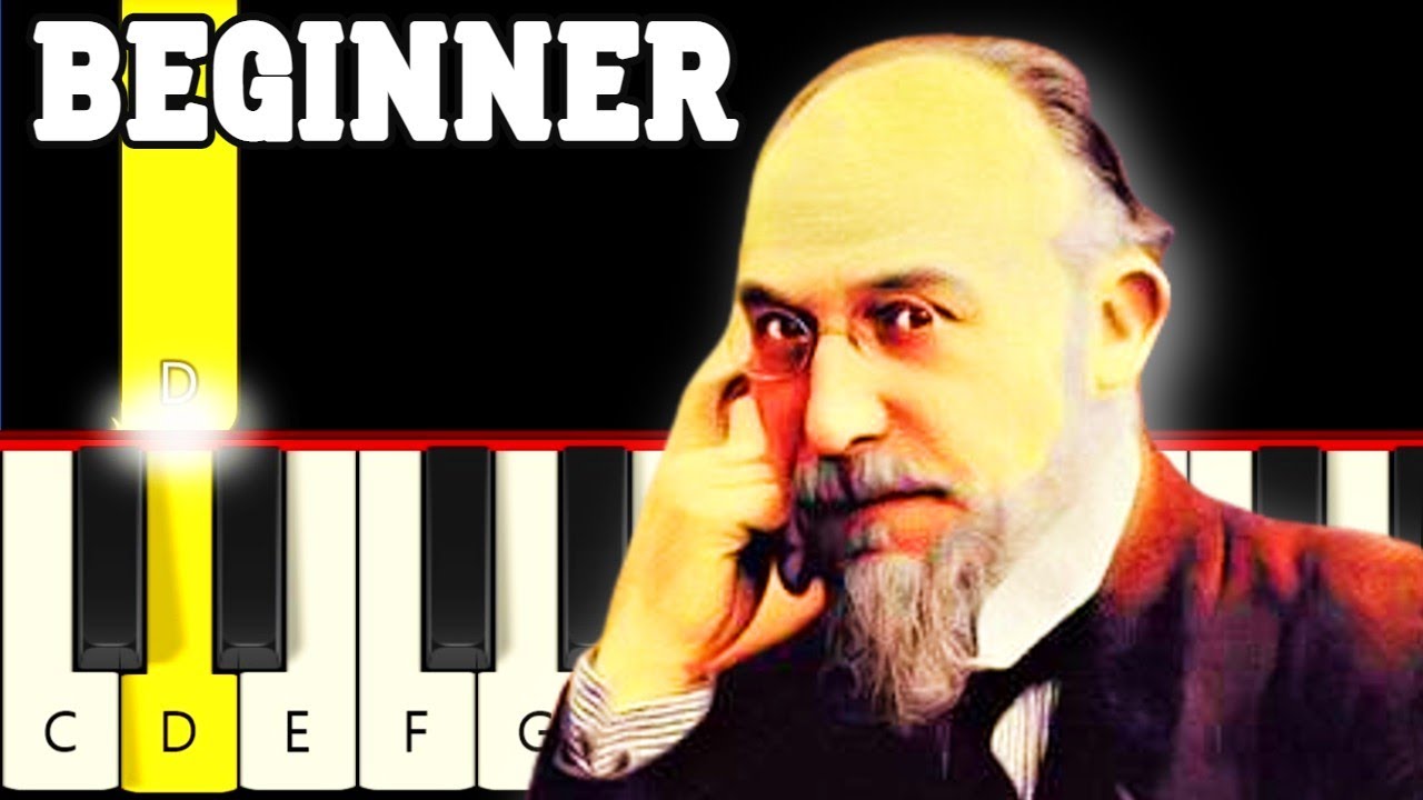 Gymopédie Nr. 1 Erik Satie - Very Easy and Slow Piano tutorial - Beginner