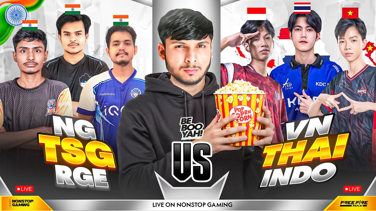 BE BOOYAH INT TOUR WATCH PARTY DAY-1 🔥🥵 || INDIA 🇮🇳 vs THAI 🇹🇭, INDO 🇮🇩, VN 🇻🇳 #nonstopgaming