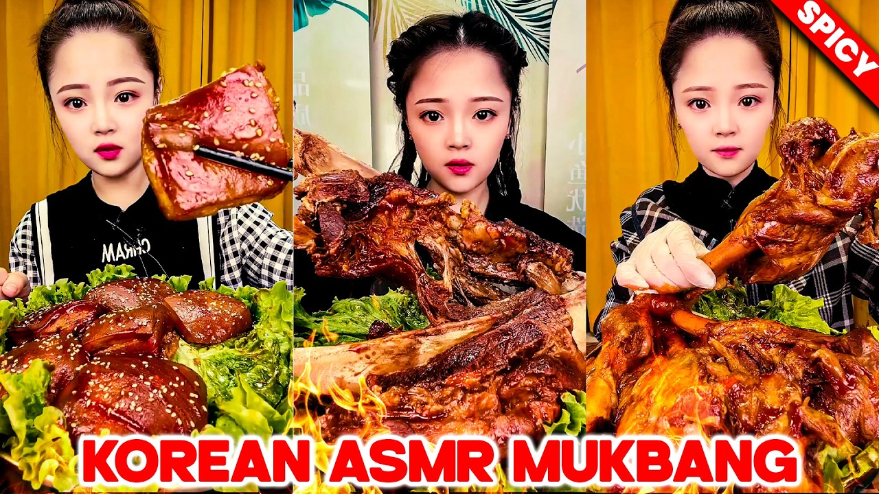 REAL MUKBANG :) SPICY PORK BELLY SOOTHING SOUNDS WHIEL ENJOING DELICIOUS FOOD | #ASMR #MUKBANG