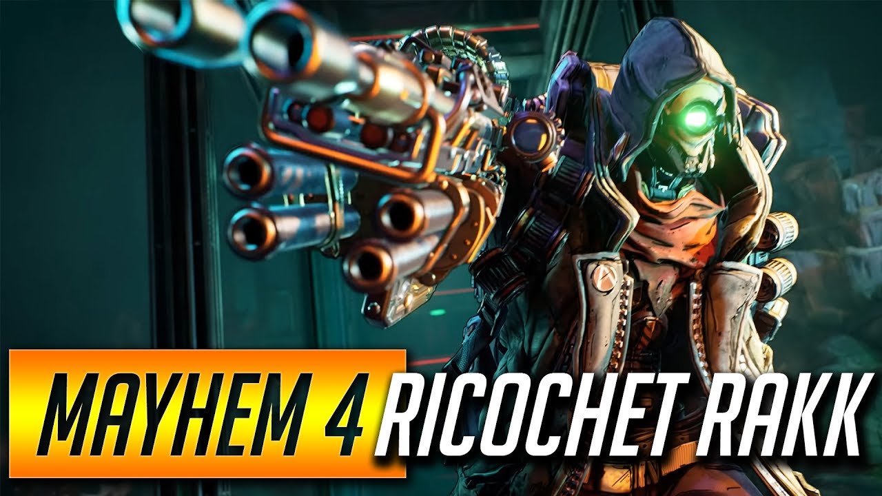 Borderlands 3 RICOCHET RAKK FLAK BEST FL4K BUILD - HIGH AOE DAMAGE - MAYHEM 4 TVHM - TAKEDOWN SOLO