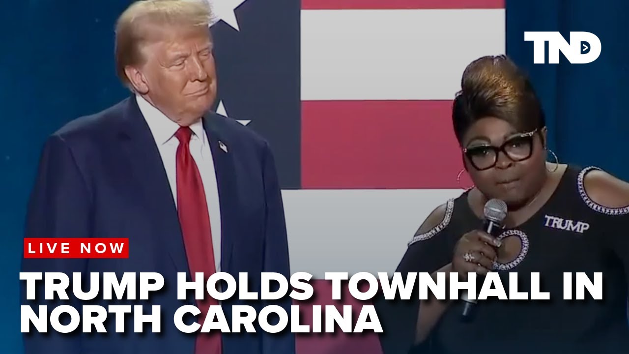 Former President Donald Trump holds a Town Hall in Fayetteville, North Carolina