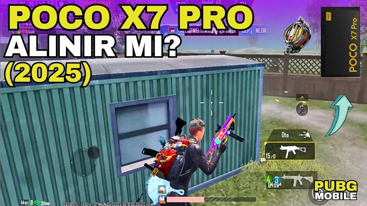 😱 120 FPS VEREN EN UCUZ TELEFON! POCO X7 PRO PUBG MOBİLE TESTİ!