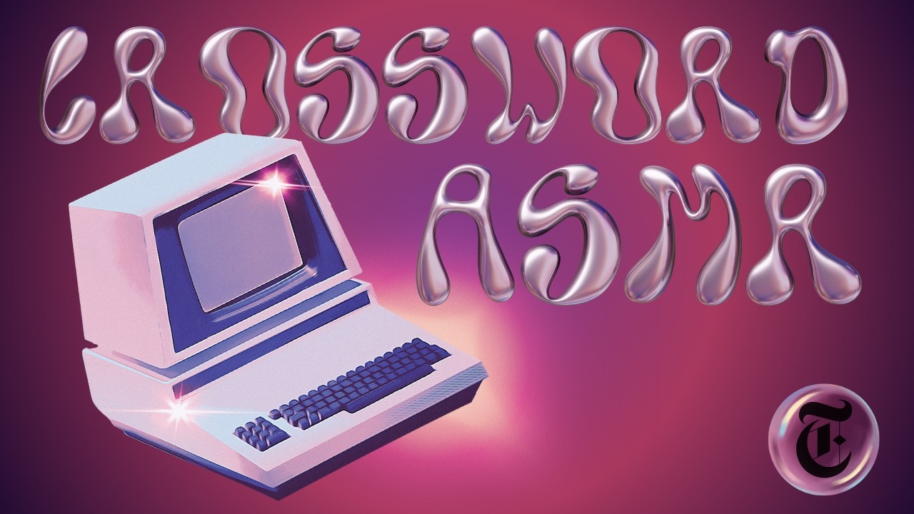 ASMR | Solving a Chronically Online Crossword 💿✨