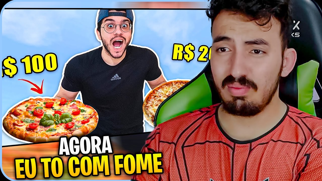 PEDIMOS A PIZZA MAIS CARA E A MAIS BARATA DO APLICATIVO - QUAL É A MELHOR ? - KLEBERIANO | REACT