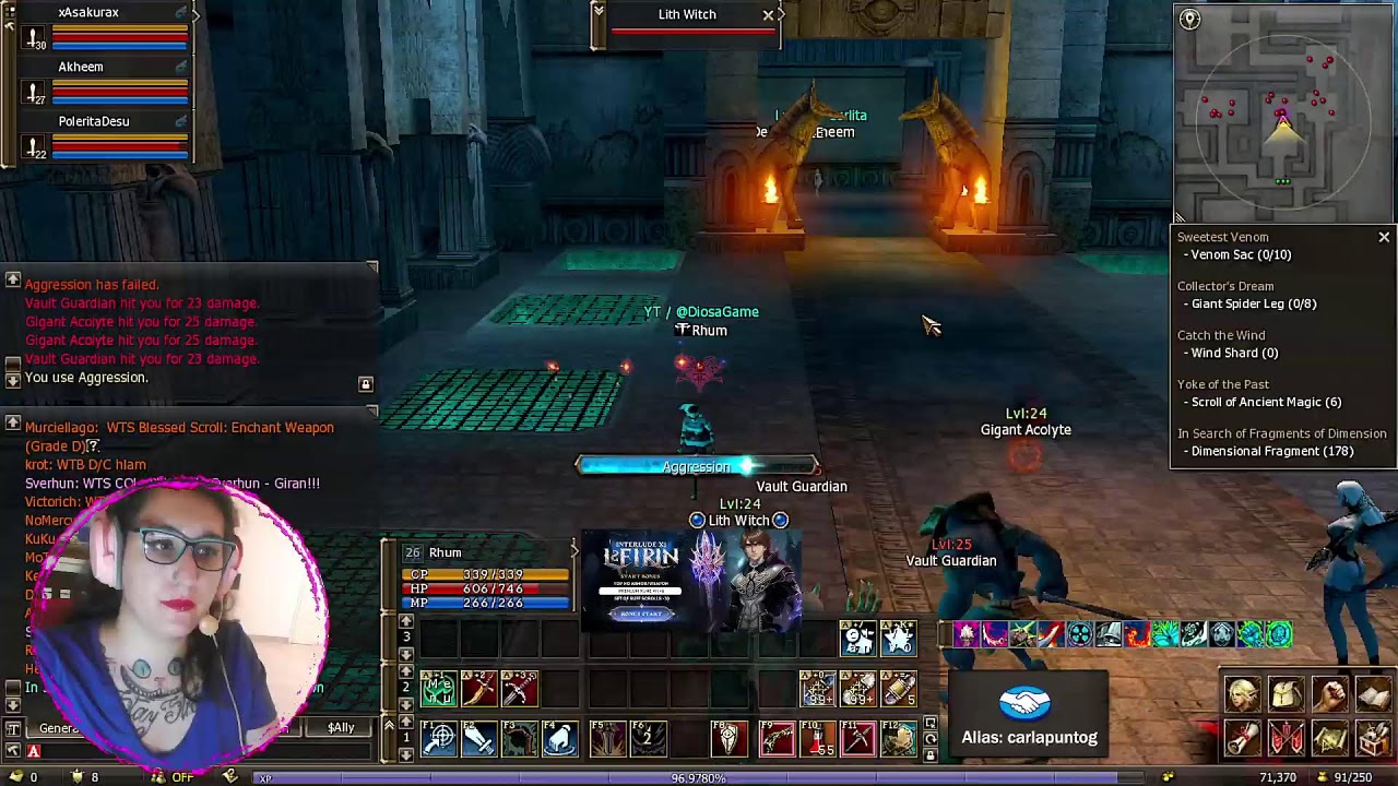 LINEAGE 2 - L2 EIRIN X1 - LEVEANDO - DÍA #14
