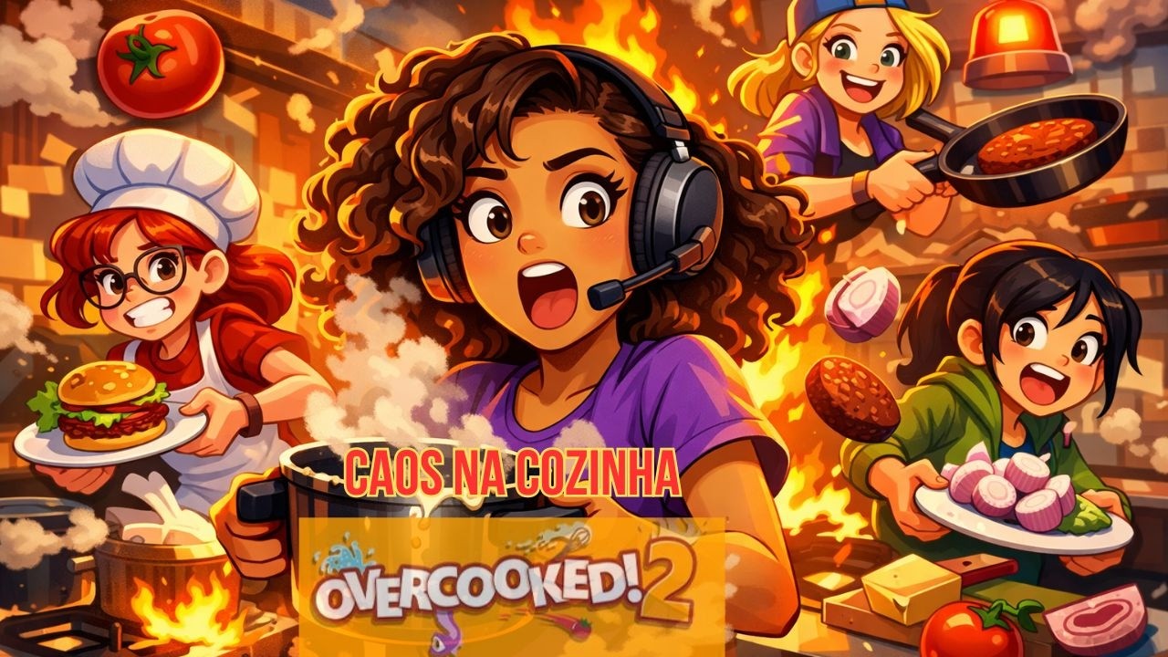 OVERCOOKED 2 COM AS MENINAS - CAOS TOTAL NA COZINHA