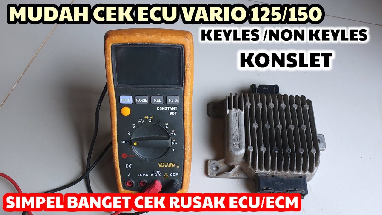 Cara cek ecu/ecm vario 125/150 konslet penyebab sekring 25A putus @yudikakakeke5974