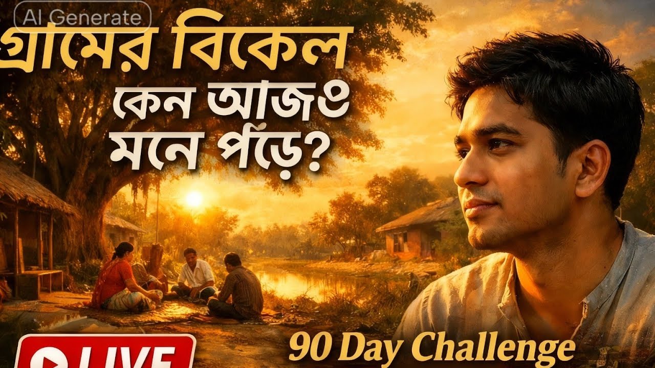 👉 আজ কথা কম, অনুভূতি বেশি | গ্রামের সন্ধ্যার গল্প | Day 6”ডেসক্রিপশন দেও