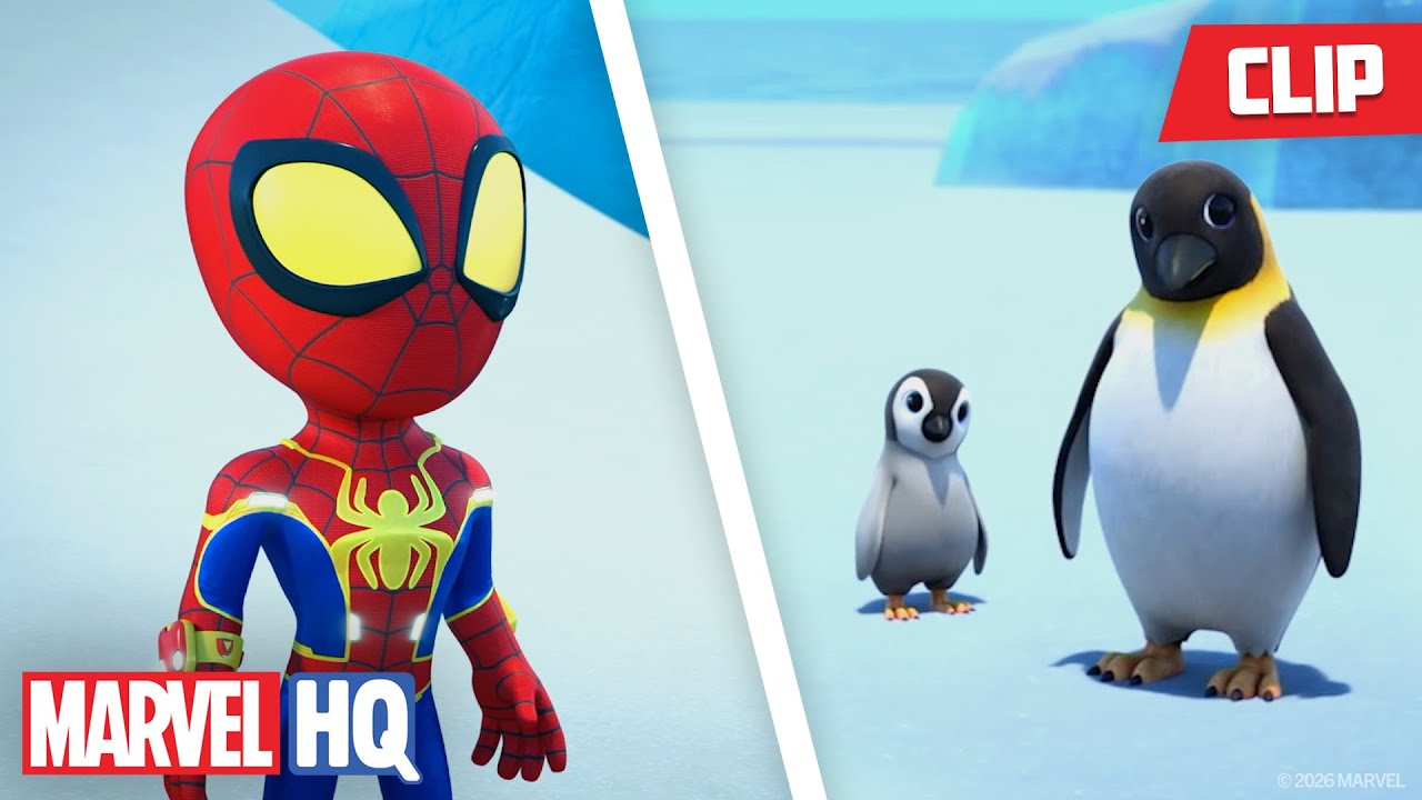 Team Spidey Discovers Antarctica's Treasure 🗺️🐧🧊 | Spidey and His Amazing Friends | @MarvelHQ