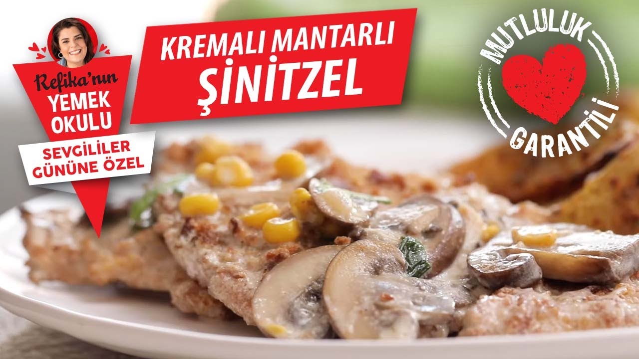 SEVDİĞİNİZE YAPABİLECEĞİNİZ EN GÜZEL YEMEK❤️Kremalı Mantarlı Şinitzel ve Fırında Patates Kızartması