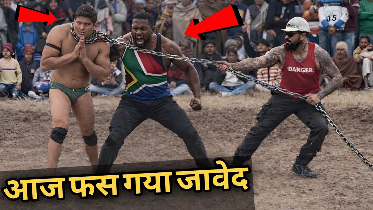साउथ के पहलवान ने घेरा जावेद गनी पहलवान को / Javed gani new kushti dangal 
