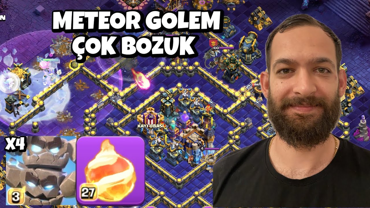 ALEV TOPLU METEOR GOLEM ORDUSU ! CLASH OF CLANS