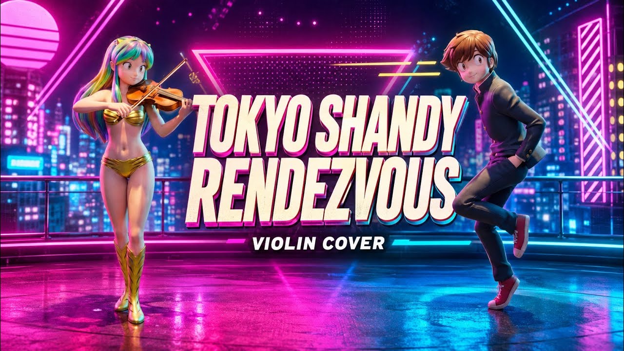 Tokyo Shandy Rendezvous (Urusei Yatsura ED) | Violin Version Cover | SAKURA (AI Singer)