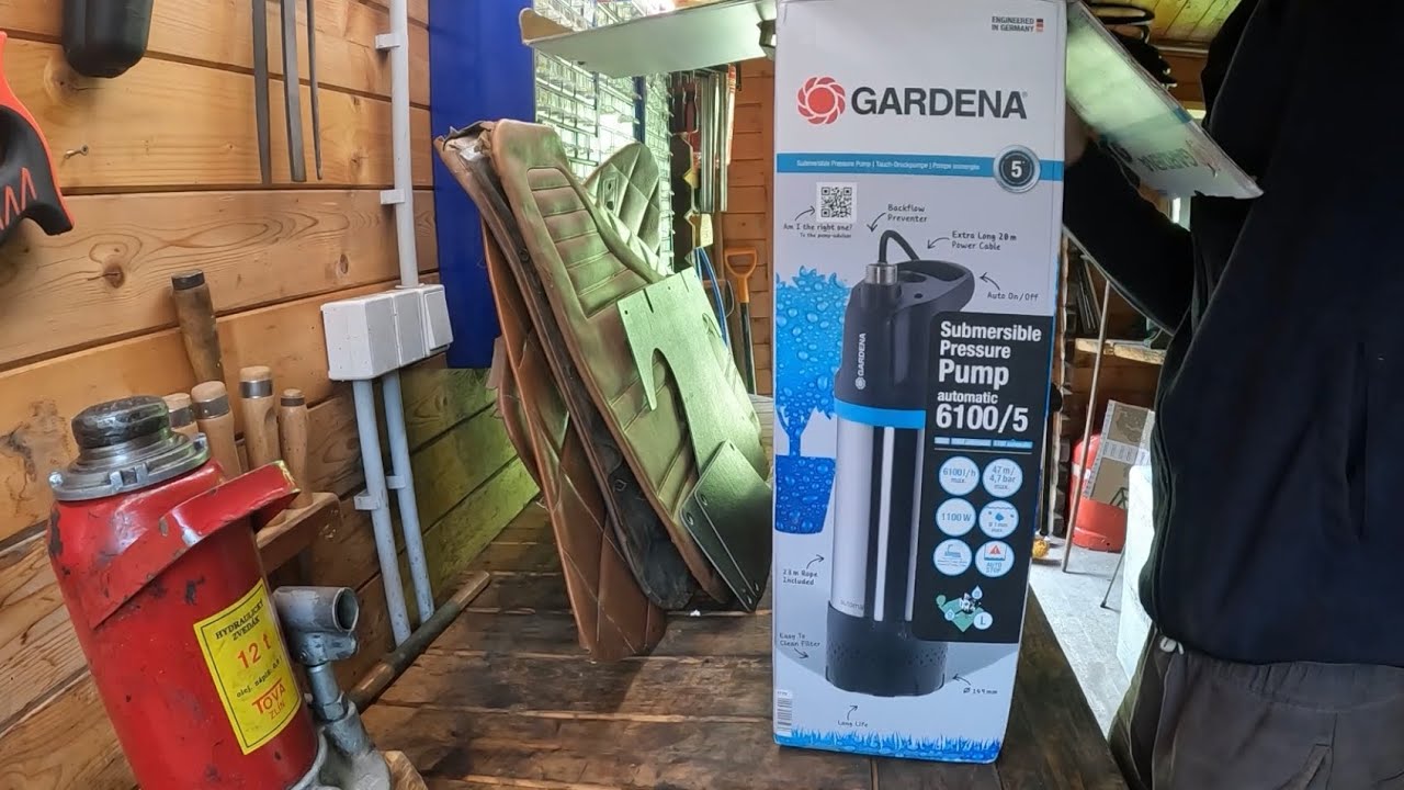 Gardena 6100/5 unboxing a zapojení + Garden Rollup XL