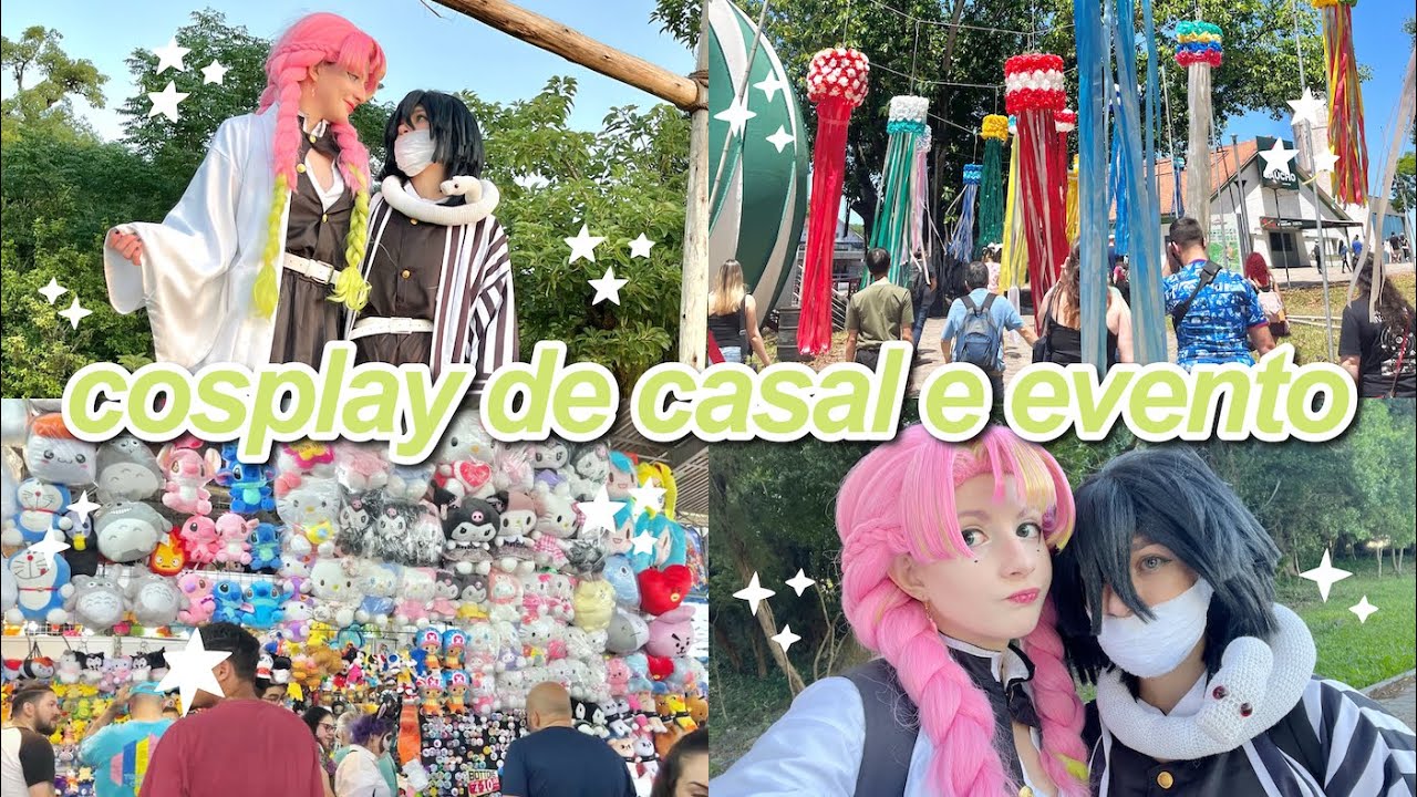 Fazendo cosplay de casal e indo em um evento de anime!