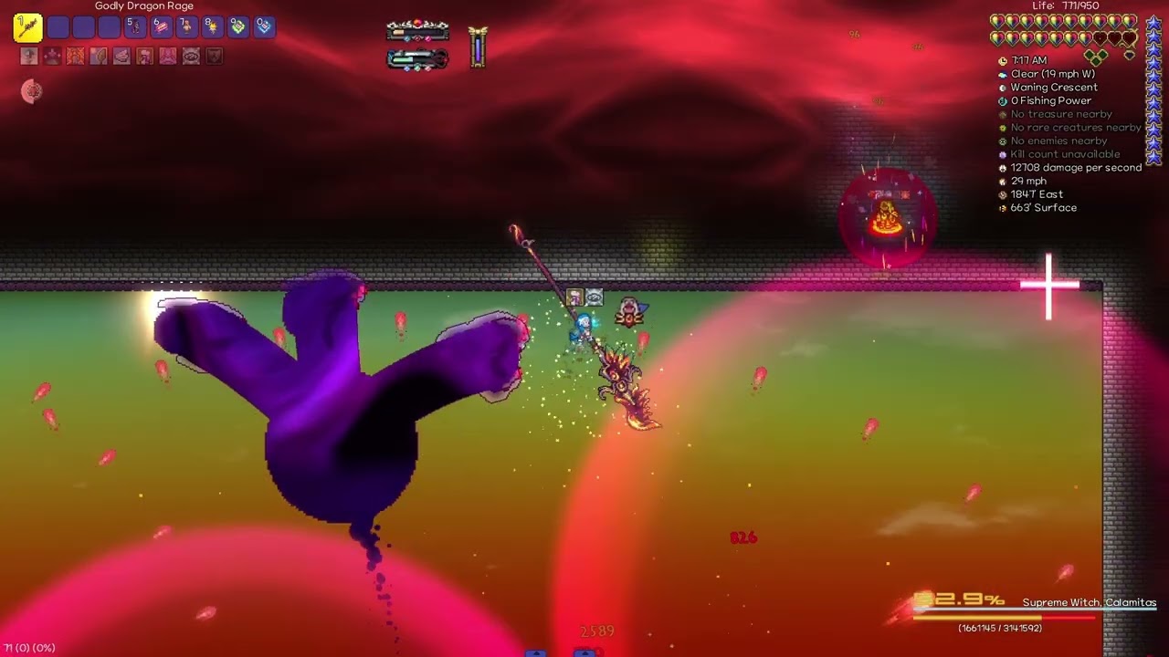 트루밀리 인페르넘 슈프림 칼라미타스(Terraria Calamity Infernum - True Melee Supreme Calamitas)