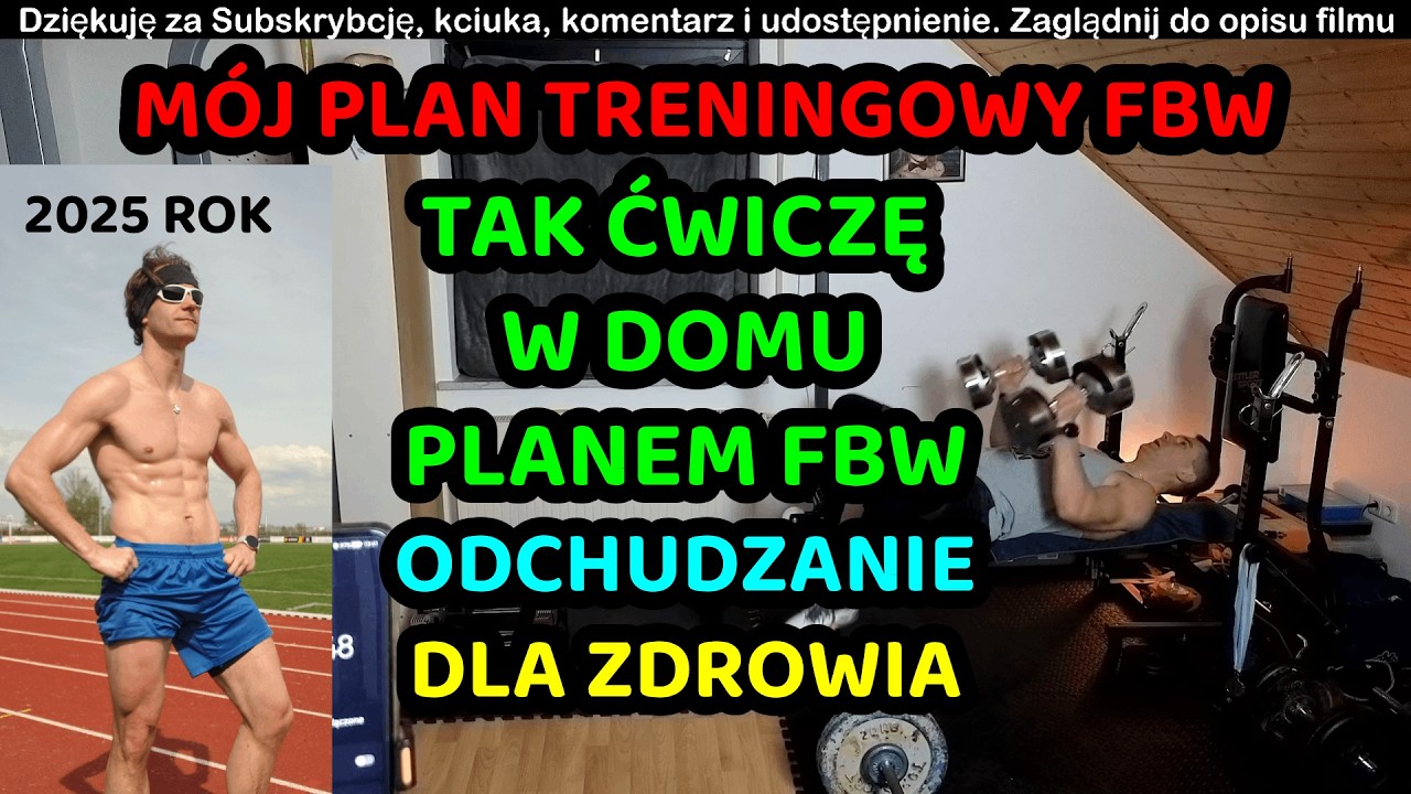 Tak trenuję PLANEM FBW w czasie redukcji lub dla zdrowia w domowej siłowni #dw7 #zdrowie #motywacja