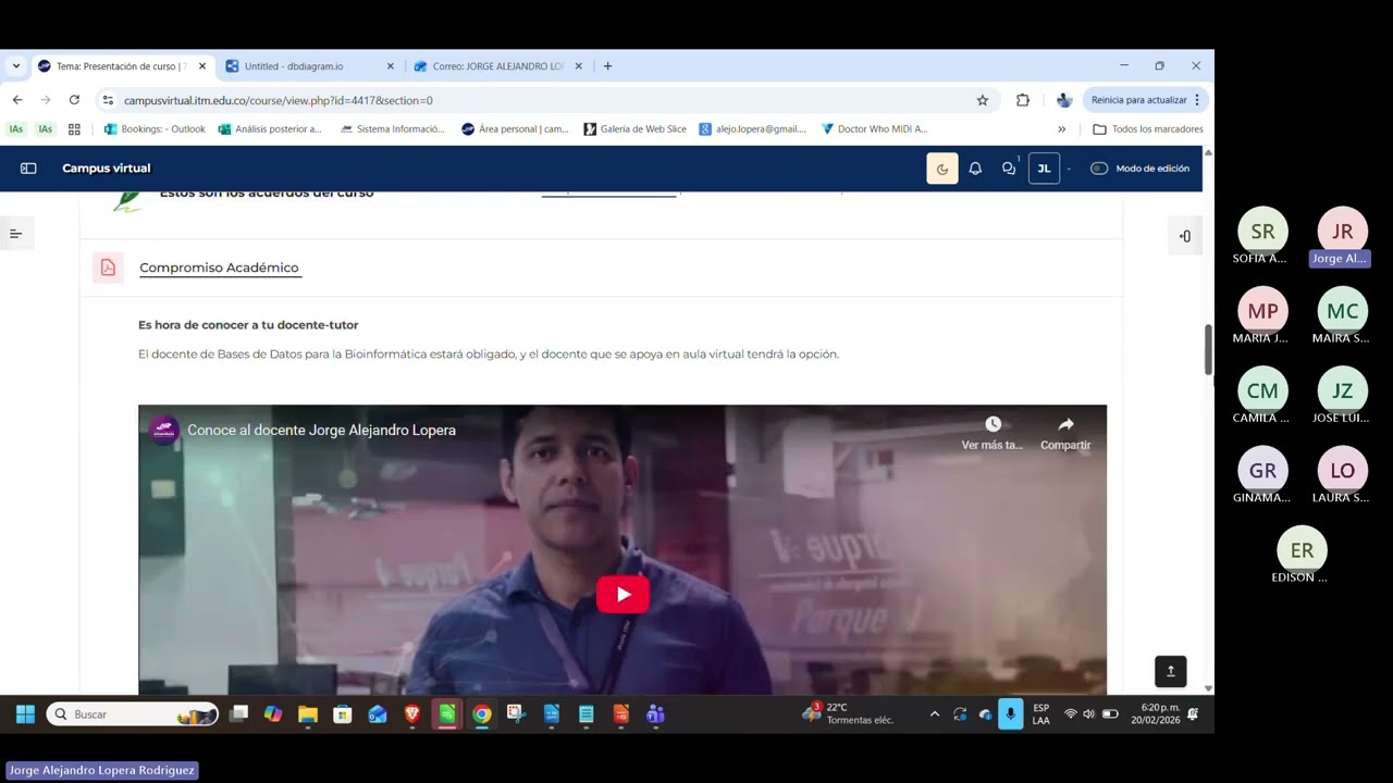 Semana 2 Clase 3 - Clase 3 - Fundamentos de Bases de Datos, Especialización en Bioinformática