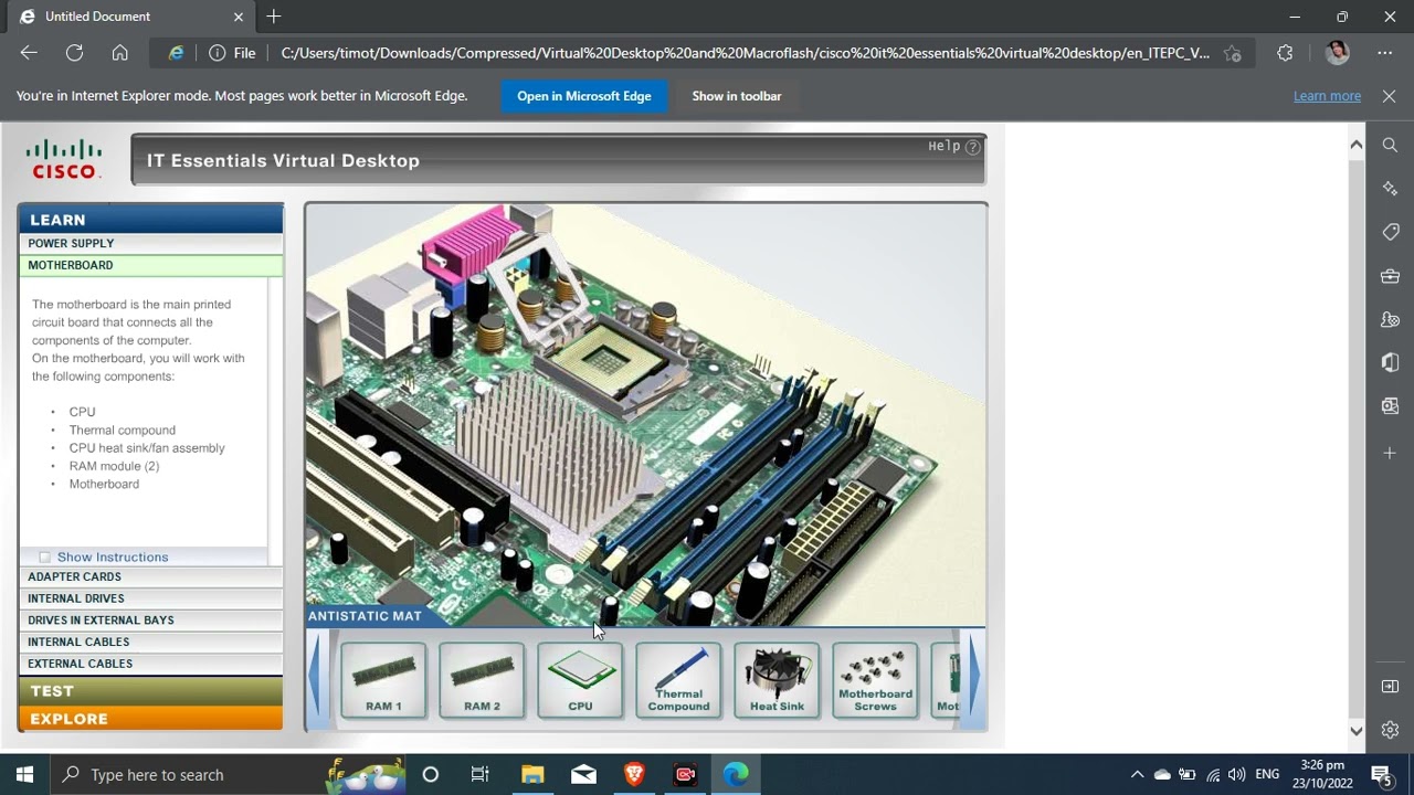 Tutorial: CISCO Virtual Desktop running using Microsoft Edge on Windows 10 / Windows 11