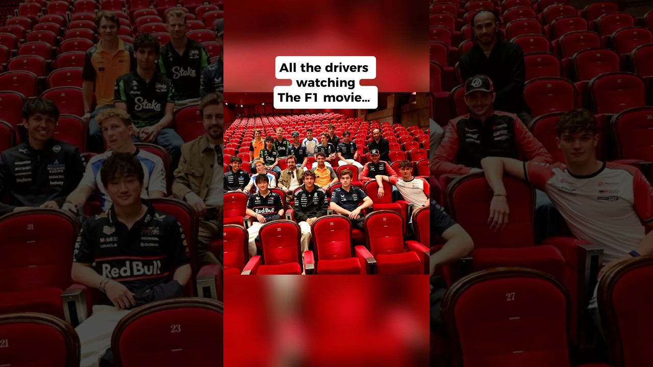 When the drivers went to the F1 movie premiere&hellip; except Max (and Lance)😂🏎️ #F1 #F12025 #formulaone