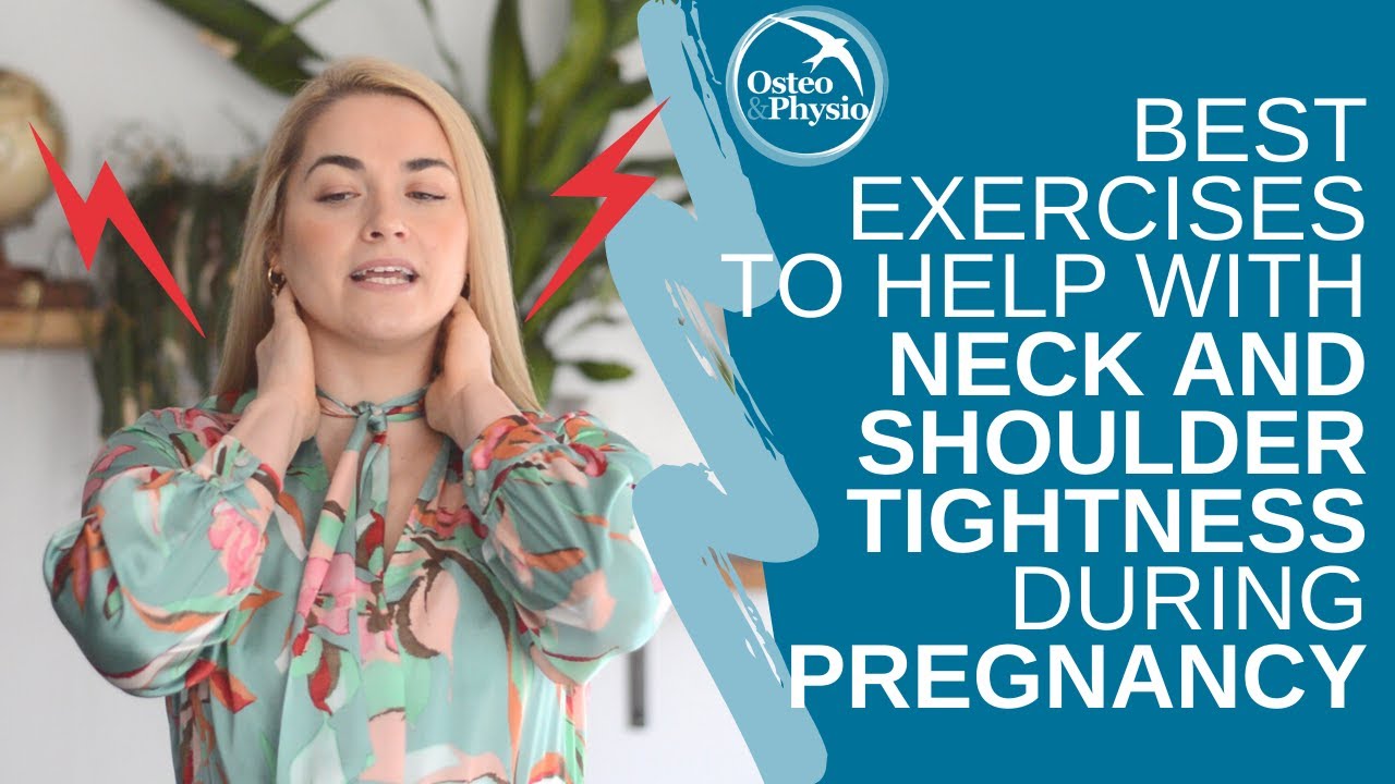 Best exercises to help with NECK & SHOULDER TIGHTNESS during pregnancy