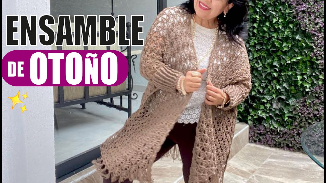 🍁🍁 CÓMO TEJER ESTE ENSAMBLE DE OTOÑO 🍁 YO TEJO CON LAURA CEPEDA 🍁🍁