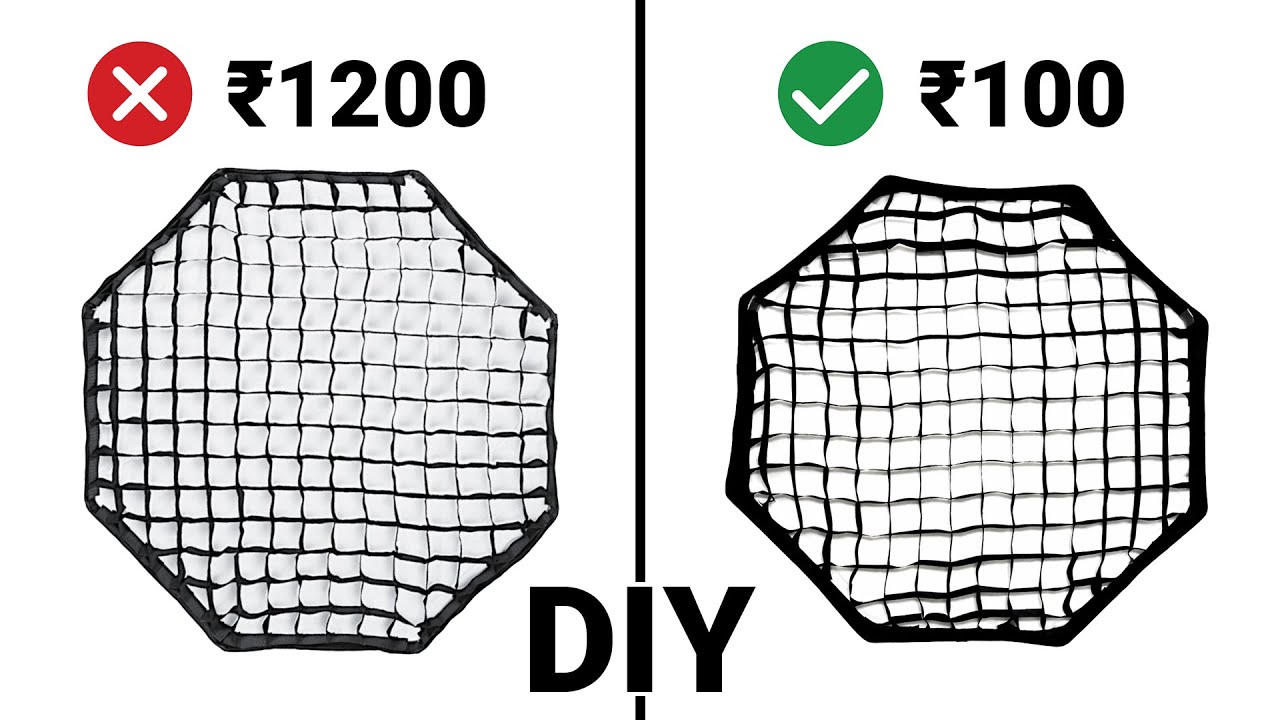 How To Make DIY Softbox Grid At Home (save ₹1200)