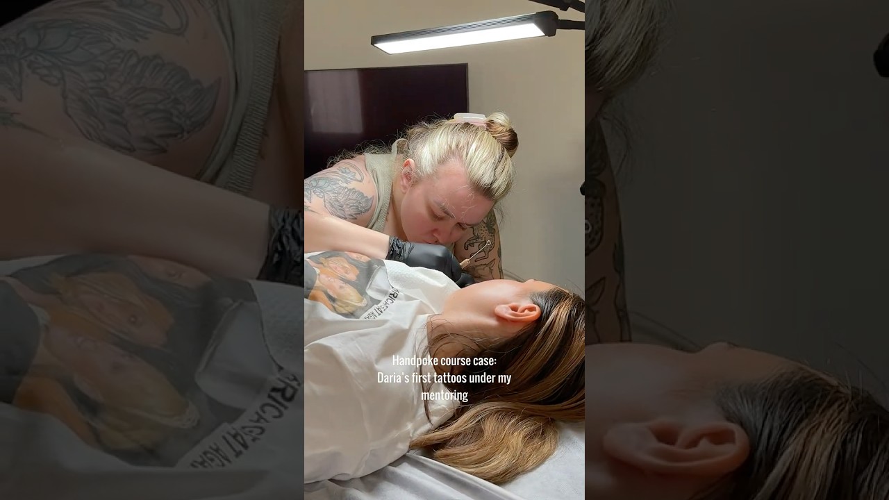 Online course: link in bio! #tattoo #handpoketattoo #tattootechnique #handpoke #learntattooing