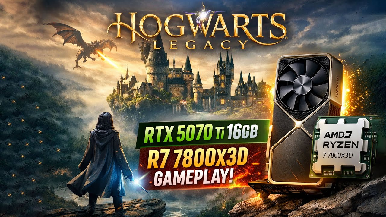 RTX 5070 Ti DESTROYS Hogwarts Legacy | R7 7800X3D Gameplay