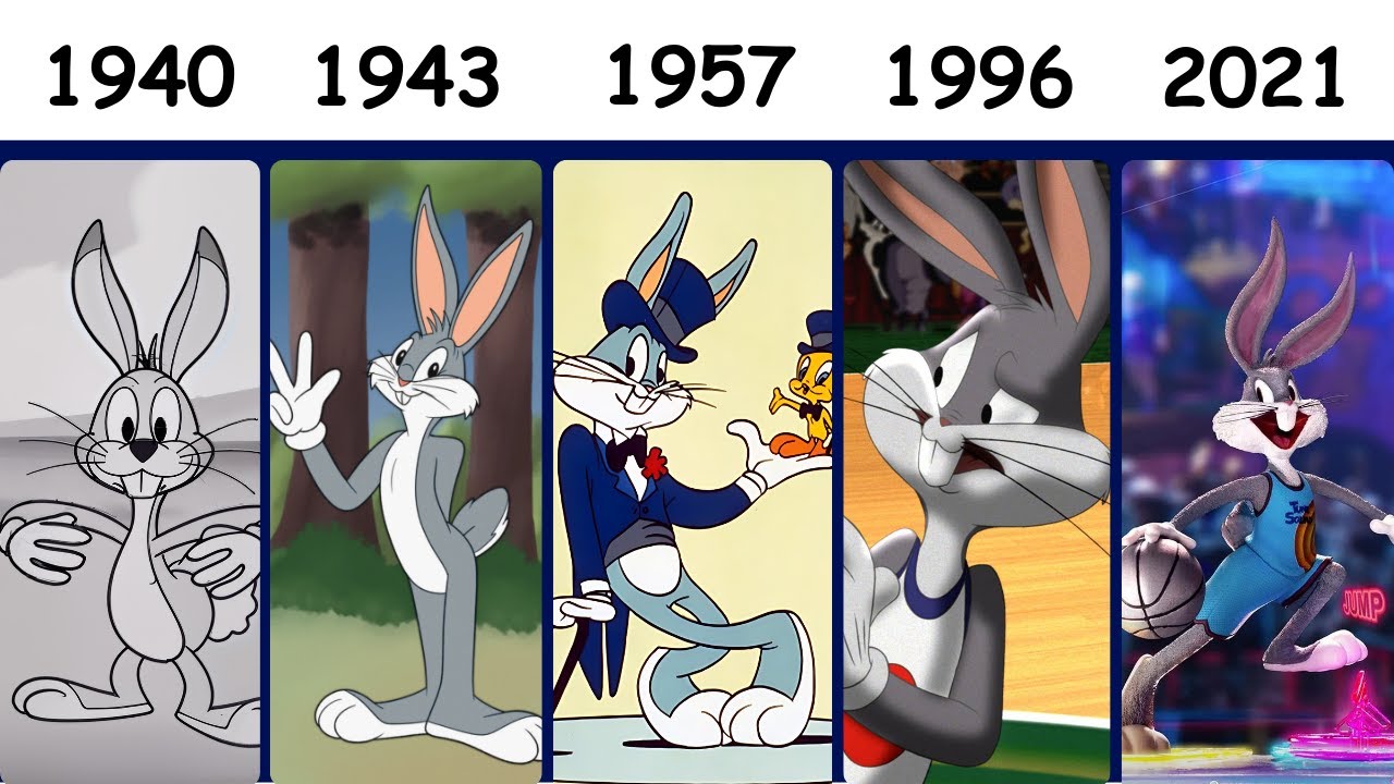 The Entire Evolution of BUGS BUNNY Over 50 Years Explained