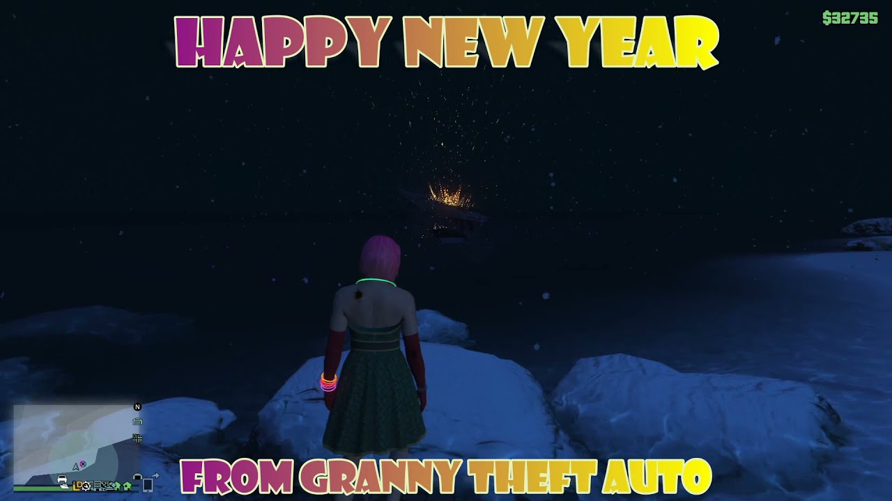 Happy New Year From Granny Theft Auto | GTA Online