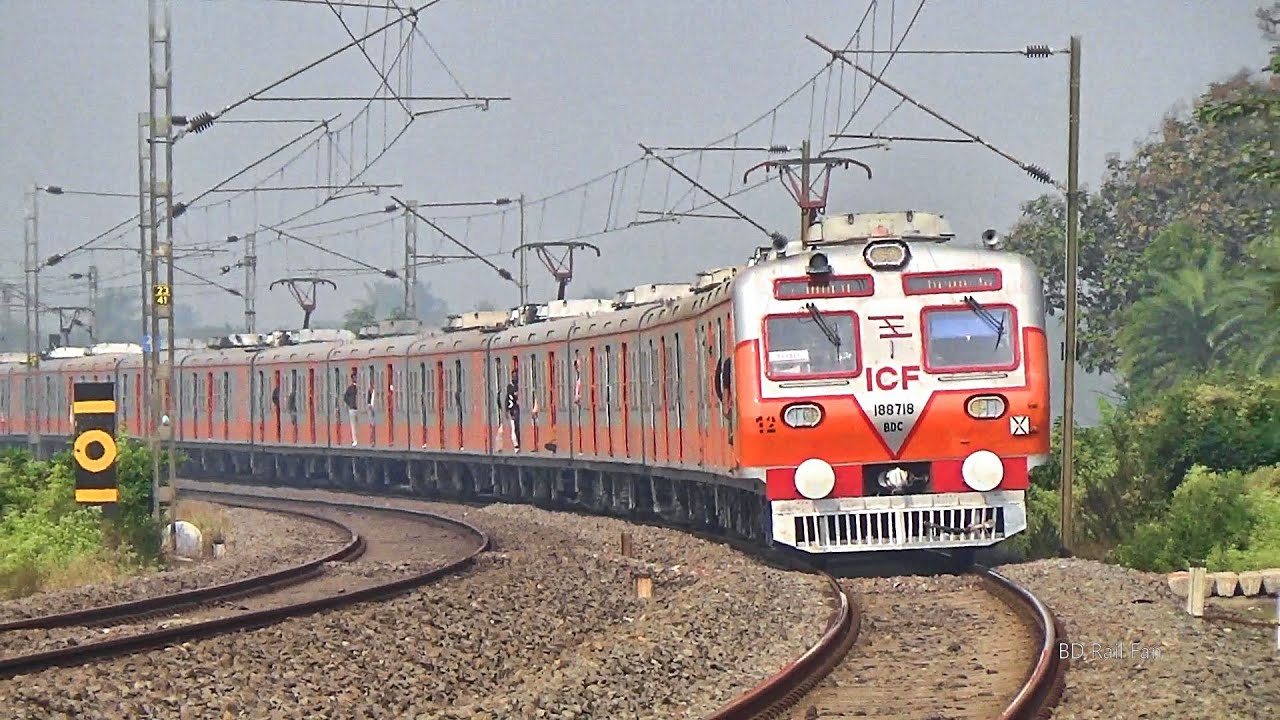 Four different high speedy Local Train || Vajra + Pinky + Medha + EMU || High speedy Local Trains