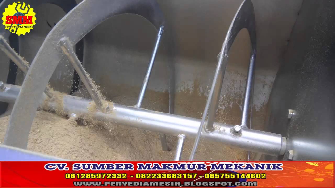 Ribbon Mixer - Mesin Mixer Horizontal Pengaduk Bahan Kering - Pencampur Pakan Ternak