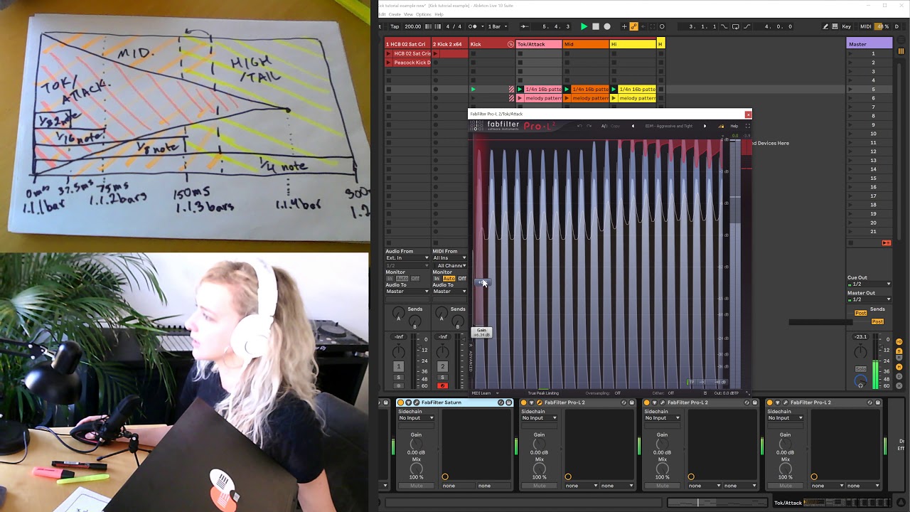 Building a Frenchcore and Hardcore kick - sections, effects, and grouping in Ableton Live