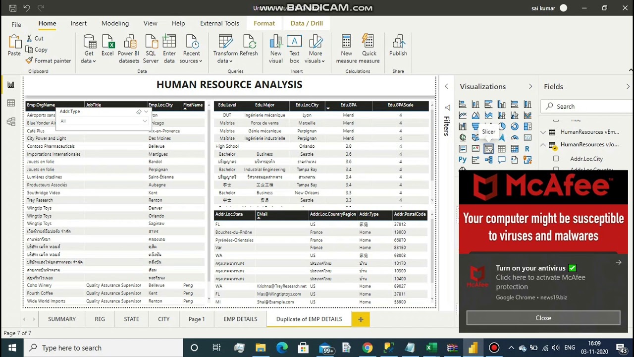 power bi sample project part 7'