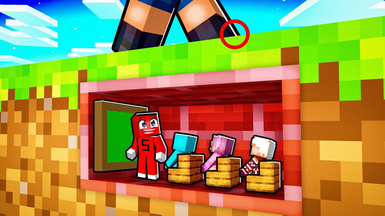 GİZLİ MİNİ TROLL OKULU BULDUM !! - Minecraft
