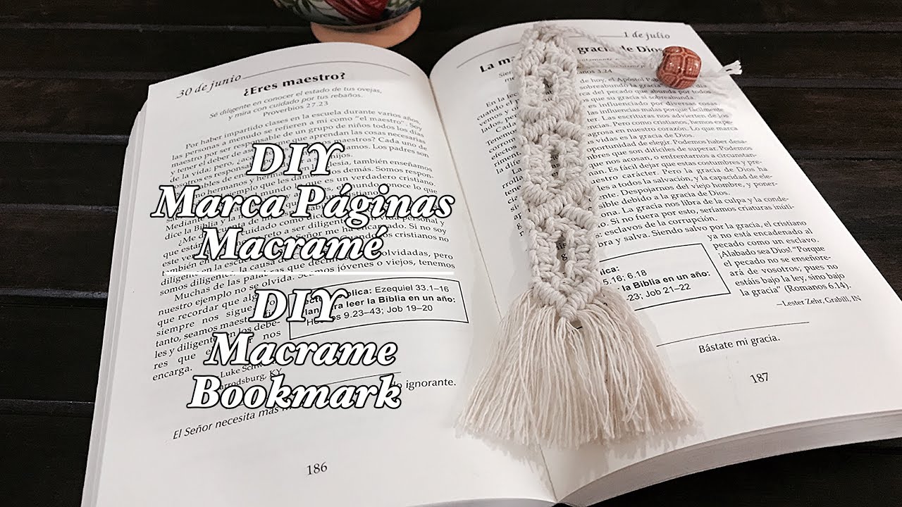 DIY Marca Páginas Macramé/ DIY Macrame Bookmark